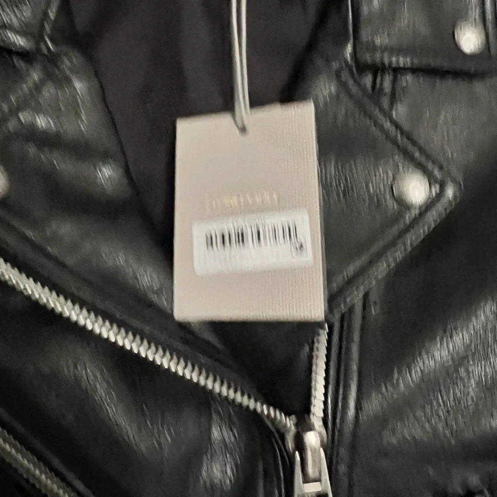 TOM FORD Glossy Plongé Leather Biker Jacket - Picture 3 of 9
